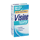 Visine Tears dry eye relief, natural tears formula Left Picture